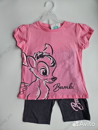 Комплект футболка шорты Disney 92 98 116