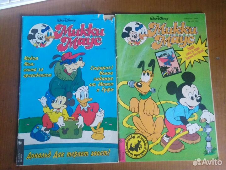 Комиксы Микки Маус #3 (7) 1994 и #4 (8) 1994