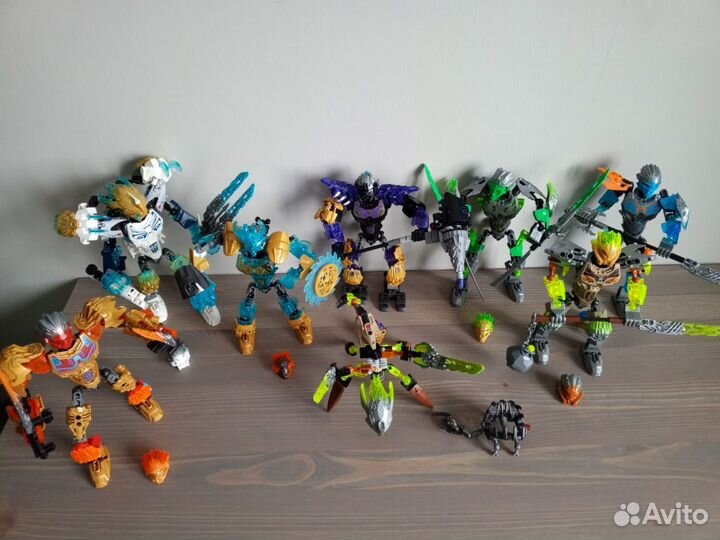 Lego Bionicle оригинал, коллекция из 8 наборов