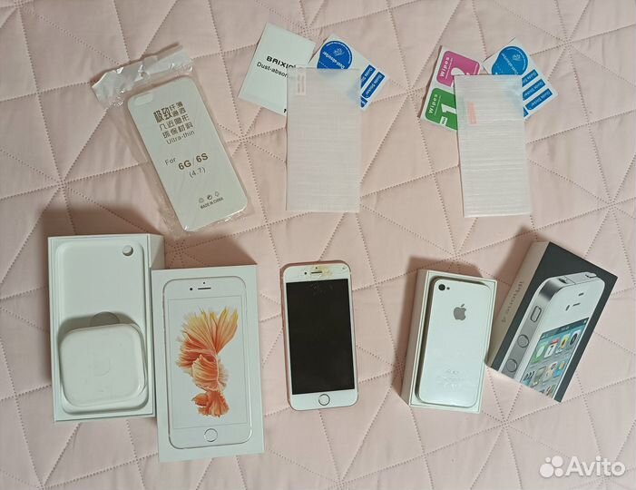 iPhone 6s и 4 на запчасти