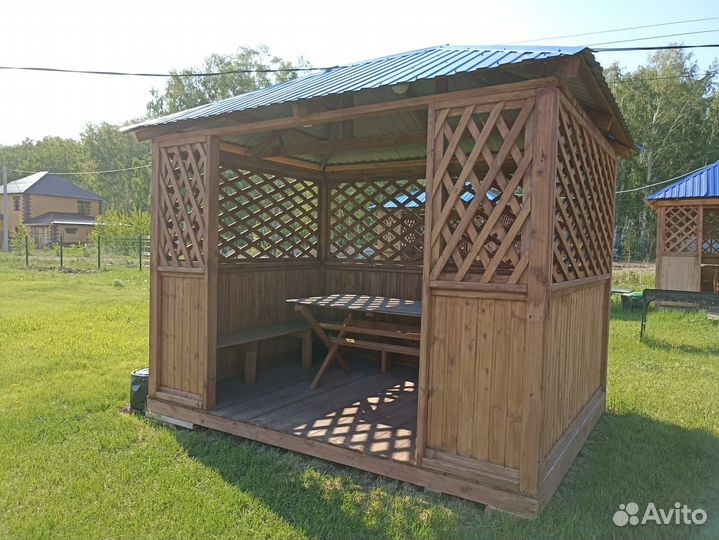 Аренда беседки с мангалом пляж озеро рыбалка