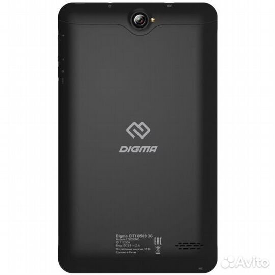 Планшет Digma citi 8589 3G, черный, с чехлом