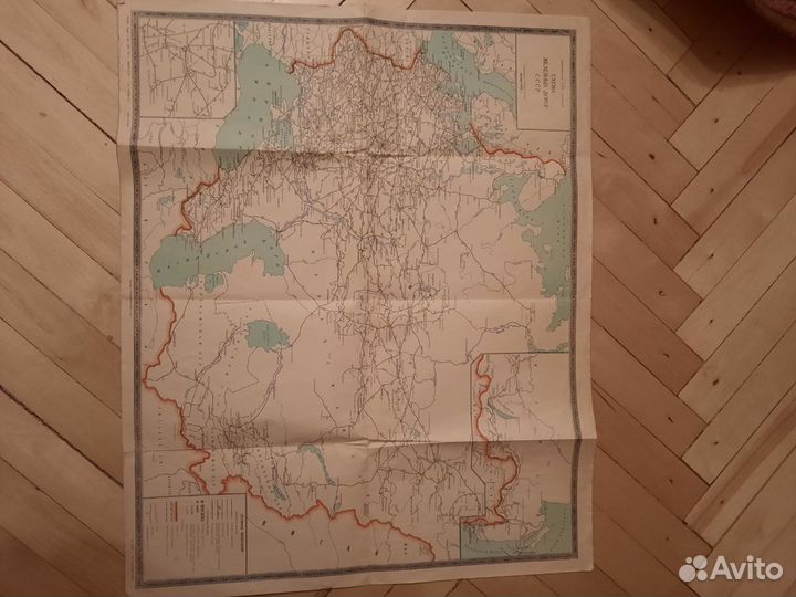 Схема железных дорог СССР, 1962 год