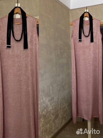 Шелковое платье макси