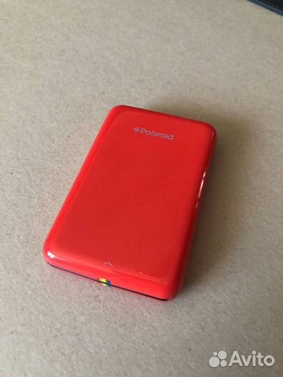 Принтер Polaroid zip с кожаным чехлом на молнии