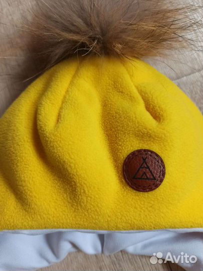 Шапочка зимняя 40-42 и снуд, 3-6 мес