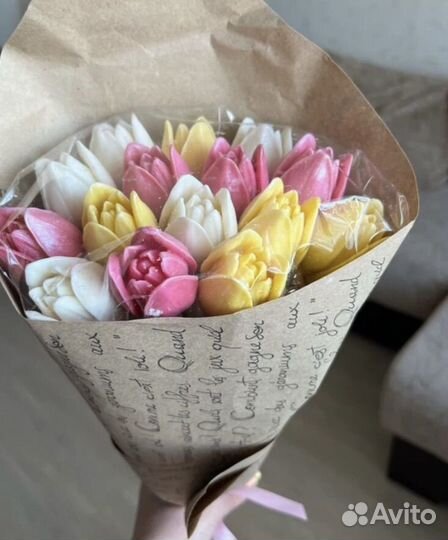 Букет из шоколадных цветов