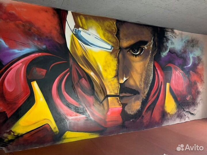 Роспись стен, граффити, стрит-арт, дизайн,интерьер