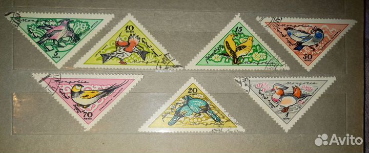 Филателия фауна. Вьетнам, Монголия,Куба