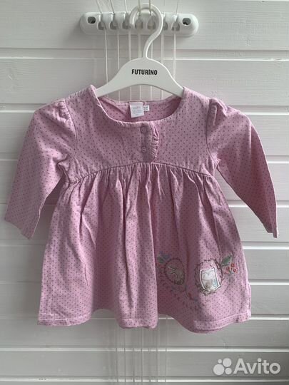 Летние вещи на девочку пакетом 12-18 мес