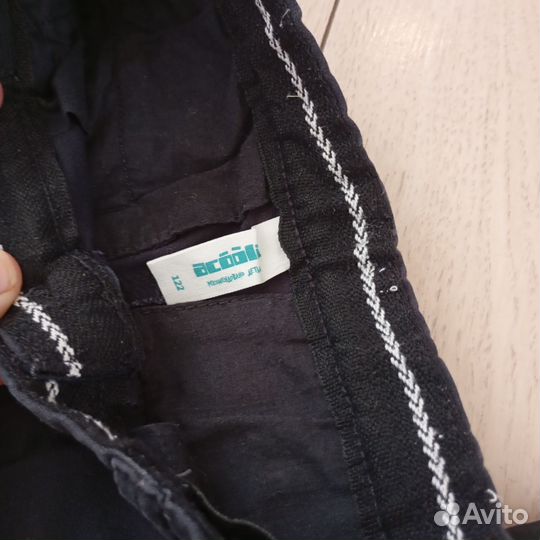 Брюки школьные чёрные 122 и 140