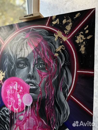Картина акрил на холсте большая
