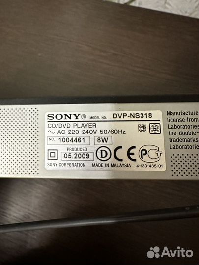 Dvd проигрыватель sony