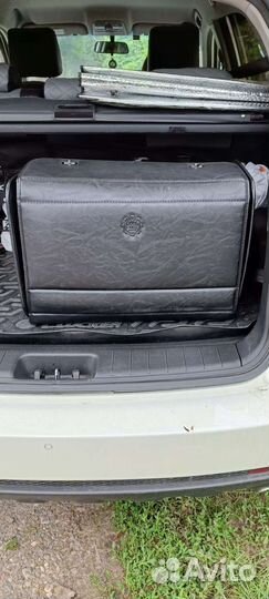 Саквояж в багажник кожаный