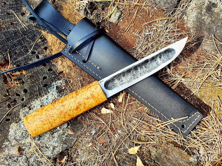 Якутский нож из стали 9хс