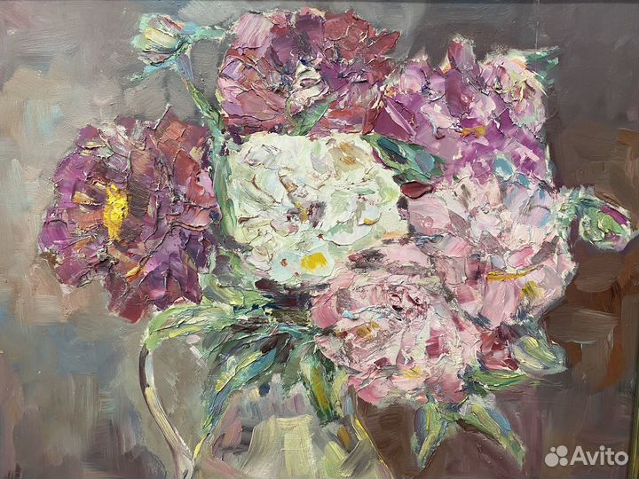 Картина маслом цветы