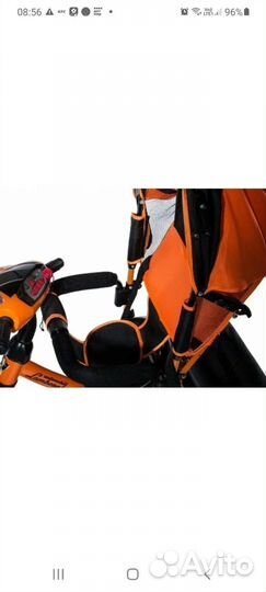 Трехколесный велосипед с ручкой Lamborghini