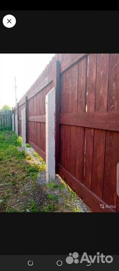 Столбики бетонные для забора