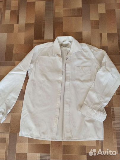 Белая рубашка на рост 152-158 и галстук