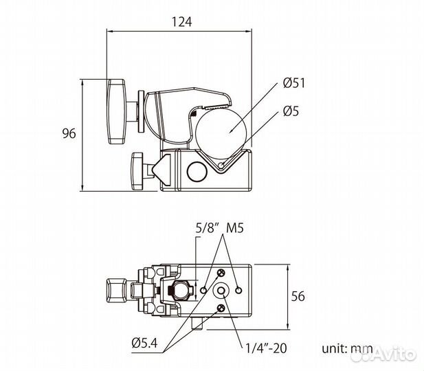 Зажим Kupo Convi Clamp, черный (KCP-700)