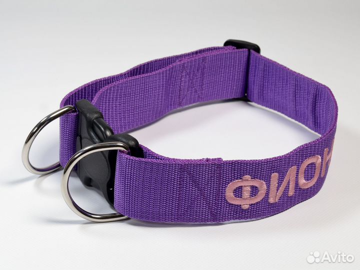 Ошейник для собаки с адресником
