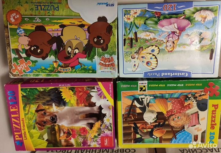 Плакаты электронные, пазлы, мягкие игрушки