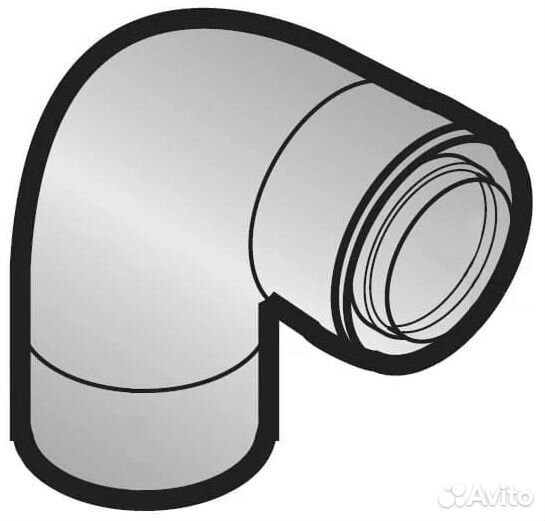 Колено 87 диам. 60 мм, PPS (1