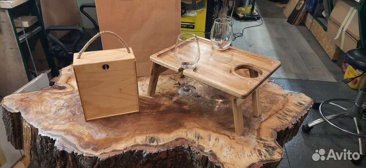 Винный столик менажница набор для души