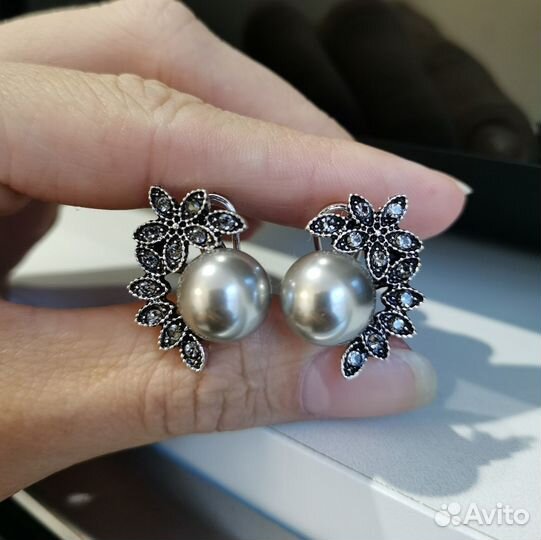Серьги жемчуг