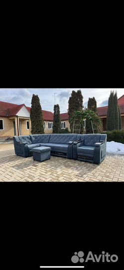 Угловой диван с креслом Барселона раскладной