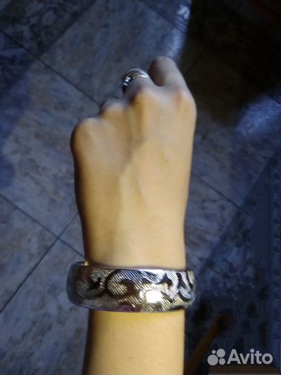 Браслет под серебро