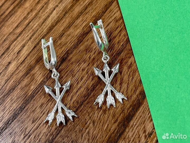 Серебряные серьги ручной работы