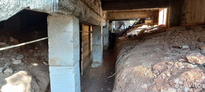 Демонтаж фундамента Подъем дома Замена венцов, лаг