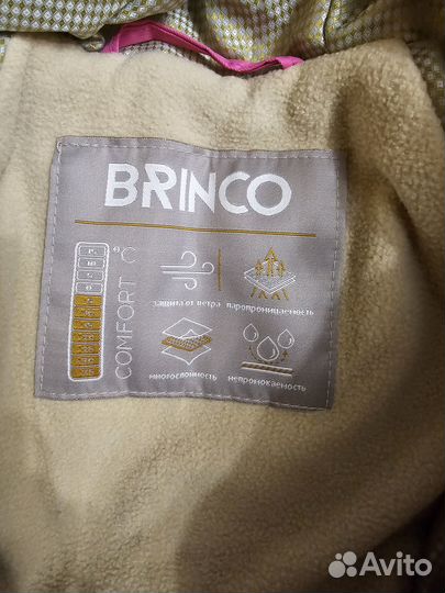 Утепленный комбинезон для девочек Brinco 