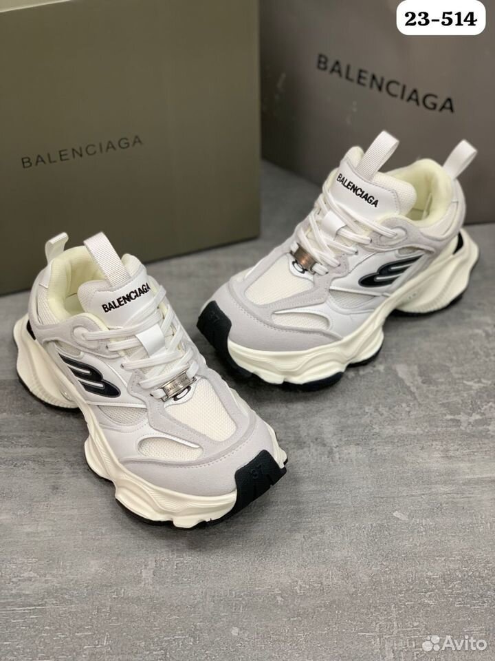 Balenciaga кроссовки натуральные белые