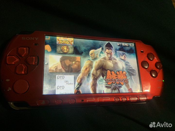 Sony psp 3008 прошитая красная