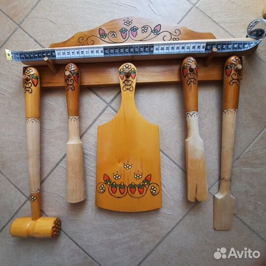 Набор деревянной кухонной утвари