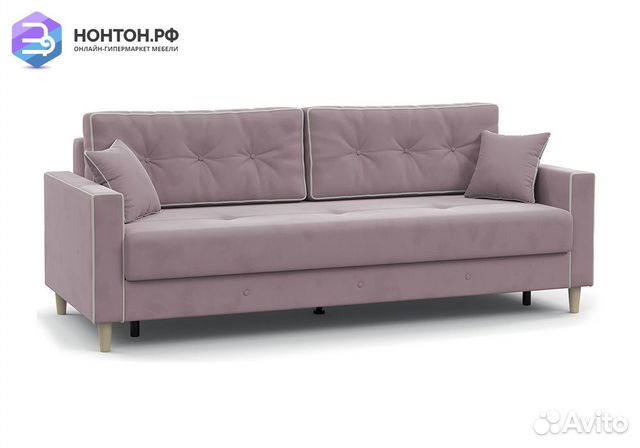 Диван тик-так Айрин светло-розовый