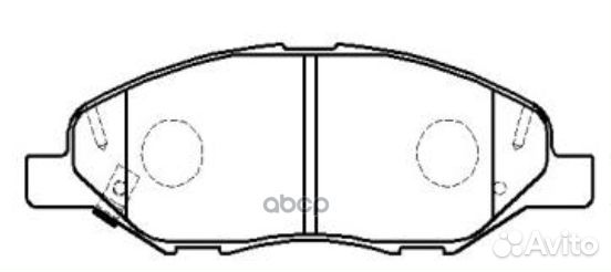 CKN-27 Колодки тормозные дисковые перед