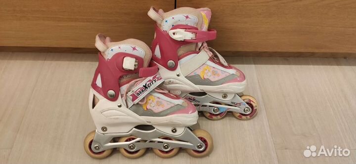 Роликовые коньки детские раздвижные 31-34 размер