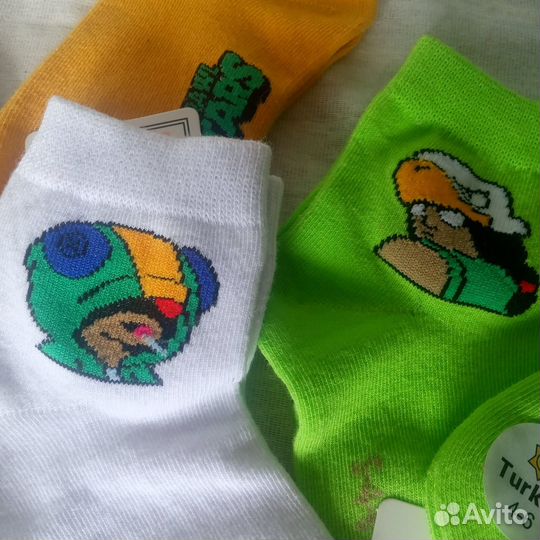 Носки детские Brawl Stars 4-6 л за 5 шт