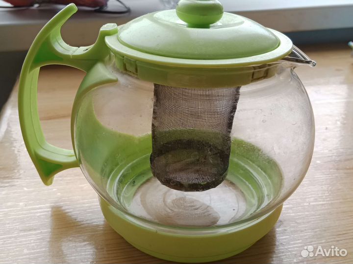 Чайник заварочный стеклянный б/у