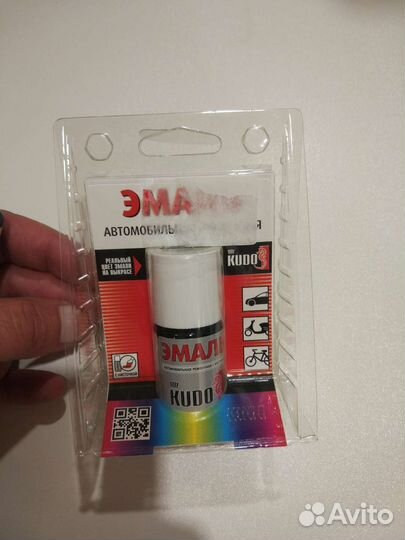 Автоэмаль с кисточкой (подкраска) чёрный глянец