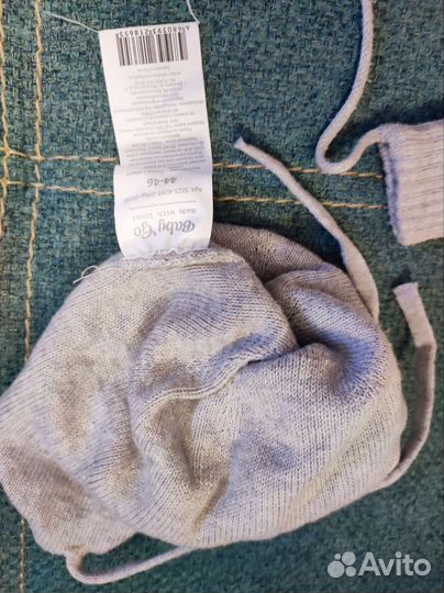 Комплект шапка, варежки 44-46