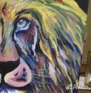 Картина Лев мультиколор