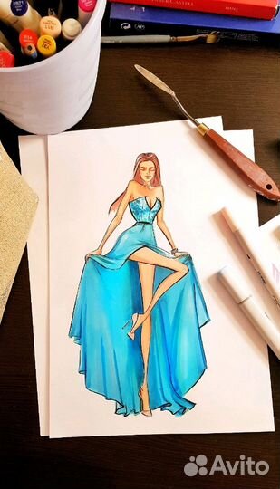 Fashion скетчинг, обучение с нуля