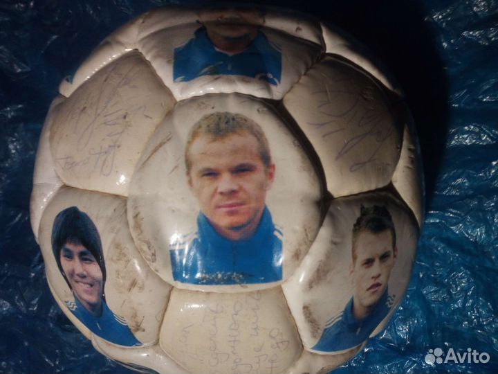 Футбольный мяч Зенит с афтографами