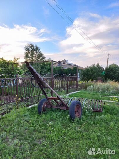 Одноосная телега и грабли