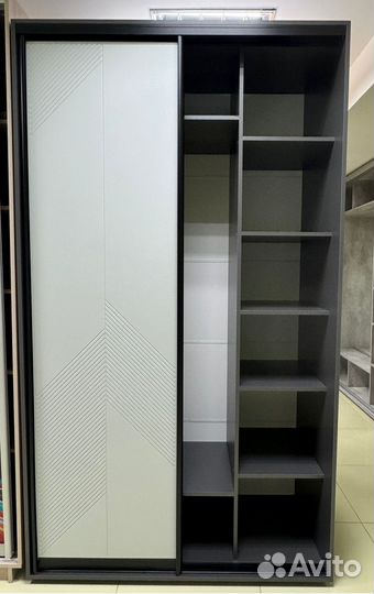 Шкафы купе с крашеными мдф фасадами