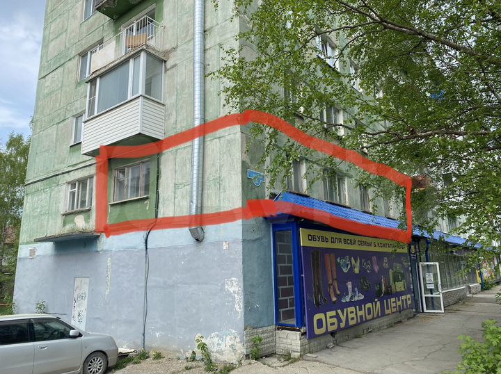4-к. квартира, 63 м², 2/6 эт.